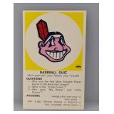 1968-70 Fleer Logo Quiz Cards Indians Stain/Edge