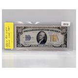 1934-A $10 N Africa Silver Certificate