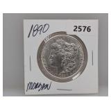 1890 90% Silv Morgan $1 Dollar