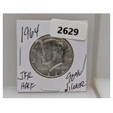 1964 90% Silv JFK Half $1 Dollar