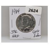 1964 90% Silv JFK Half $1 Dollar