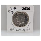 1965 40% Silv JFK Half $1 Dollar