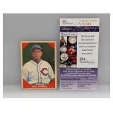 1960 Fleer Auto Cert Earl Averill JSA Damage