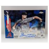 2020 Zac Gallen Topps Chrome Blue Ref Auto RC /150