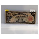 1929 Philippine Isl Two Pesos Certificate