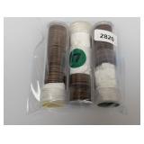 Partial Rolls 1925(2) & 1926 (82) Wheat Cents