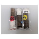 Partial Rolls 1923 & two 1924 (111) Wheat Cents