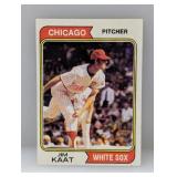 1974 Topps Baseball Jim Kaat HOF Indents/Scratches