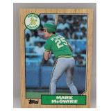 1987 Topps Mark McGwire RC #366 Stain