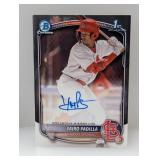 2025 Yairo Padilla Bowman Chrome Auto 1st Cpa-Yp