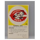 1968-70 Fleer Baseball Logo Quiz Cards Reds Stain