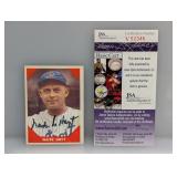 1960 Fleer HOF Auto Cert Waite Hoyt JSA Surface