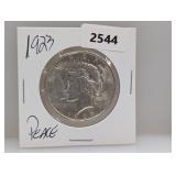 1923 90% Silv Peace $1 Dollar