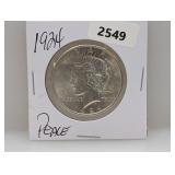 1924 90% Silv Peace $1 Dollar