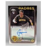 2024 Jackson Merrill Topps Chrome Auto RC