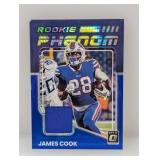 2022 Optic James Cook Rookie Relic