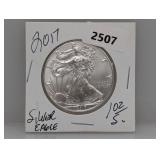 2017 1oz .999 Silv Eagle $1 Dollar