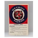 1968-70 Fleer Logo Quiz Cards Tigers Stain/Crease