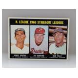 1967 Topps LEADERS SANDY KOUFAX/JIM BUNNING Edges