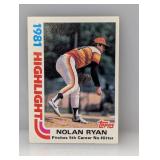 1982 Topps #5 Nolan Ryan Edges