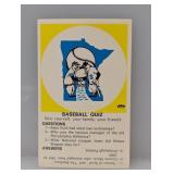 1968-70 Fleer Baseball Logo Quiz Cards Twins Stain