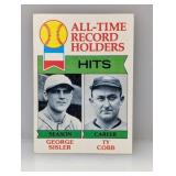 1979 Topps Record Holders Hits Cobb Corners/Edges
