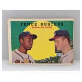 1959 Topps Aaron/Mathews HOF Corners/Edges/Crease