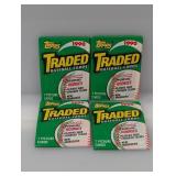 (4) 1990 Topps Traded Baseball Packs