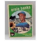 1959 Topps Ernie Banks #350 HOF Damage