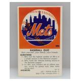 1968-70 Fleer Logo Quiz Cards Mets Stain/Edge