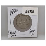 1956 80% Silv Canada Quarter