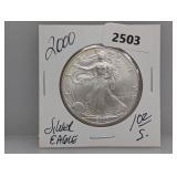 2000 1oz .999 Silv Eagle $1 Dollar
