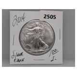 2014 1oz .999 Silv Eagle $1 Dollar