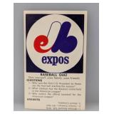 1968-70 Fleer Logo Quiz Cards Expos Stain/Edge