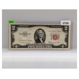 1953-B Red Seal $2 US Note
