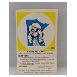 1968-70 Fleer Logo Quiz Cards Twins Stains/Corners