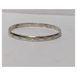 2.5' Diameter .925 Sterling Silver Taxco Bangle
