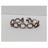 7' 2 Tone Oval Link Chain Bracelet