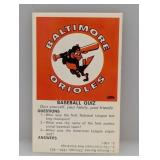 1968-70 Fleer Logo Quiz Cards Orioles Damage