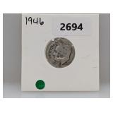 1946 90% Silv Roos Dime
