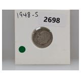 1948-S 90% Silv Roos Dime
