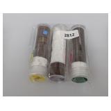 Partial Rolls 1914, two 1915 (80) Wheat Cents