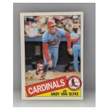 1985 Topps Andy Van Slyke #551 Stain