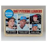 1968 Topps LEADERS FERGUSON JENKINS/JIM BUNNING 9