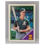 1988 Topps All Star Rookie Mark McGwire #580 Edges