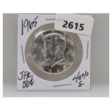 1965 40% Silv JFK Half $1 Dollar