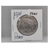 1924 90% Silv Peace $1 Dollar