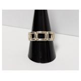 .925 Sterling Chain Style Ring Sz 10.5