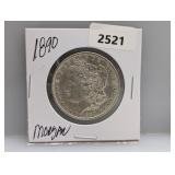 1890 90% Silv Morgan $1 Dollar