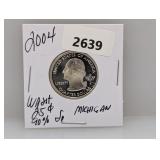 2004 90% Silv MI State Quarter